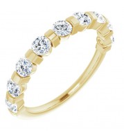 14K Yellow 9/10 CTW Diamond Anniversary Band