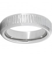 Serinium Beveled Edge Band with Bark 1 Finish and Polished Edges