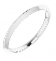 14K White Matching Band