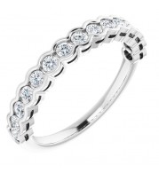 14K White 1/2 CTW Diamond Anniversary Band