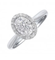 Gems One 14Kt White Gold Diamond (1/4Ctw) Ring