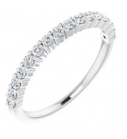 14K White 1/3 CTW Diamond Anniversary Band