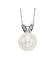 Gems One 14Kt White Gold Pearl (1/2 Ctw) Pendant