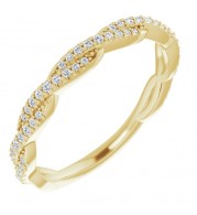 14K Yellow 1/6 CTW Diamond Anniversary Band