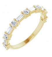 14K Yellow 5/8 CTW Diamond Anniversary Band