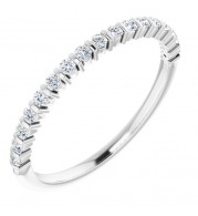 14K White 1/4 CTW Diamond Anniversary Band