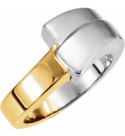 14K White/Yellow Fashion Ring