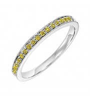Gems One 14Kt White Yellow Gold Diamond(1/8Ctw) Ring