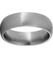 Titanium Domed Band with Satin Finish