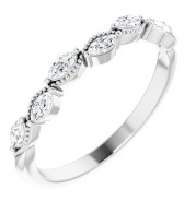 14K White 1/3 CTW Diamond Anniversary Band