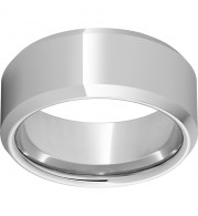 Serinium 10mm Beveled Edge Band with Polished Finish