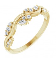 14K Yellow 1/6 CTW Diamond Anniversary Band