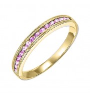 Gems One 14Kt Yellow Gold Pink Sapphire (1/3 Ctw) Ring