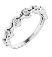 14K White 1/5 CTW Diamond Anniversary Band
