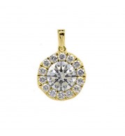 Gems One 14KT Yellow Gold & Diamond Rhythm Of Love Neckwear Pendant  - 2-1/2 ctw