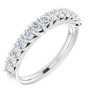 14K White 5/8 CTW Diamond Anniversary Band