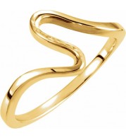 14K Yellow Metal Fashion Ring