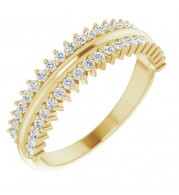 14K Yellow 1/3 CTW Diamond Anniversary Band