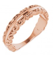 14K Rose Stackable Ring