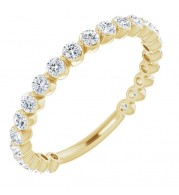 14K Yellow 3/4 CTW Diamond Anniversary Band