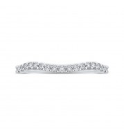Shah Luxury Round Diamond Wedding Band In 14K White Gold