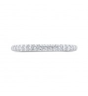 Shah Luxury 14K White Gold Diamond Wedding Band