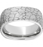 Serinium Square Band with Tectonic Laser Engraving