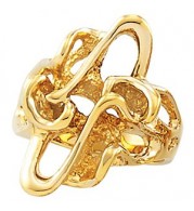 14K Yellow Nugget Ring