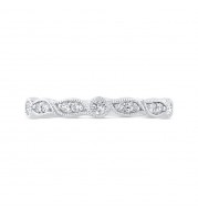 Shah Luxury 14K White Gold Diamond Wedding Band
