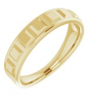 14K Yellow Geometric Ring