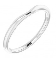 14K White Matching Band