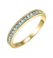 Gems One 10Kt Yellow Gold Blue Topaz (1/3 Ctw) Ring