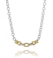 Vahan 14k Gold & Sterling Silver Diamond Necklace
