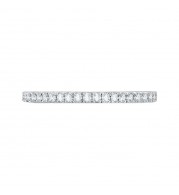Shah Luxury 14K Two-Tone Gold Round Diamond Half-Eternity Wedding Band