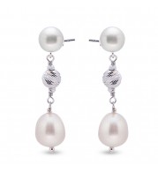 Imperial Pearl Sterling Freshwater Pearl Earrings