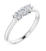 14K White 1/3 CTW Anniversary Band