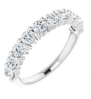 14K White 1 CTW Diamond Anniversary Band