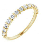 14K Yellow 3/8 CTW Diamond Anniversary Band