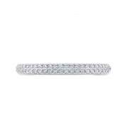 Shah Luxury 14K White Gold Diamond Wedding Band