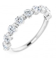 14K White 9/10 CTW Diamond Anniversary Band