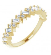 14K Yellow 3/8 CTW Diamond Anniversary Band