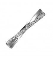 Gems One 14Kt White Gold Diamond (1/20 Ctw) Ring