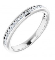 14K White 1/8 CTW Diamond Anniversary Band