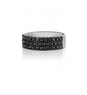 Henri Daussi 7mm Men's Wedding Band MB7 18k Gold White 2.00 Ctw.