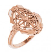 14K Rose Vintage-Inspired Ring