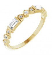 14K Yellow 1/4 CTW Diamond Anniversary Band