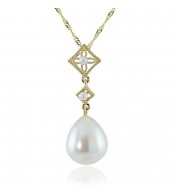 Imperial Pearl 14K Yellow Gold Freshwater Pearl Necklace
