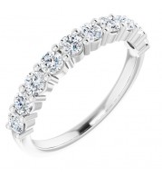14K White 3/4 CTW Diamond Anniversary Band