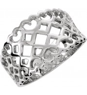 14K White Freeform Ring