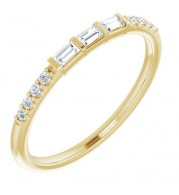 14K Yellow 1/6 CTW Diamond Anniversary Band